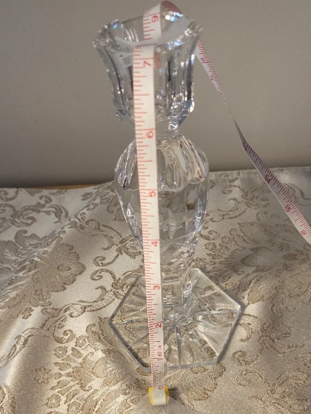 Two Beautiful Crystal Candleholders